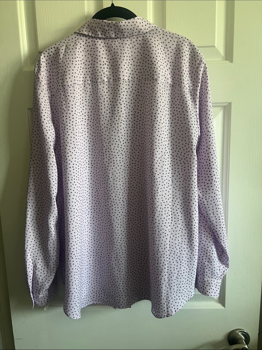 Ann Taylor Lavender Polka Dot Blouse - Picture 4 of 4
